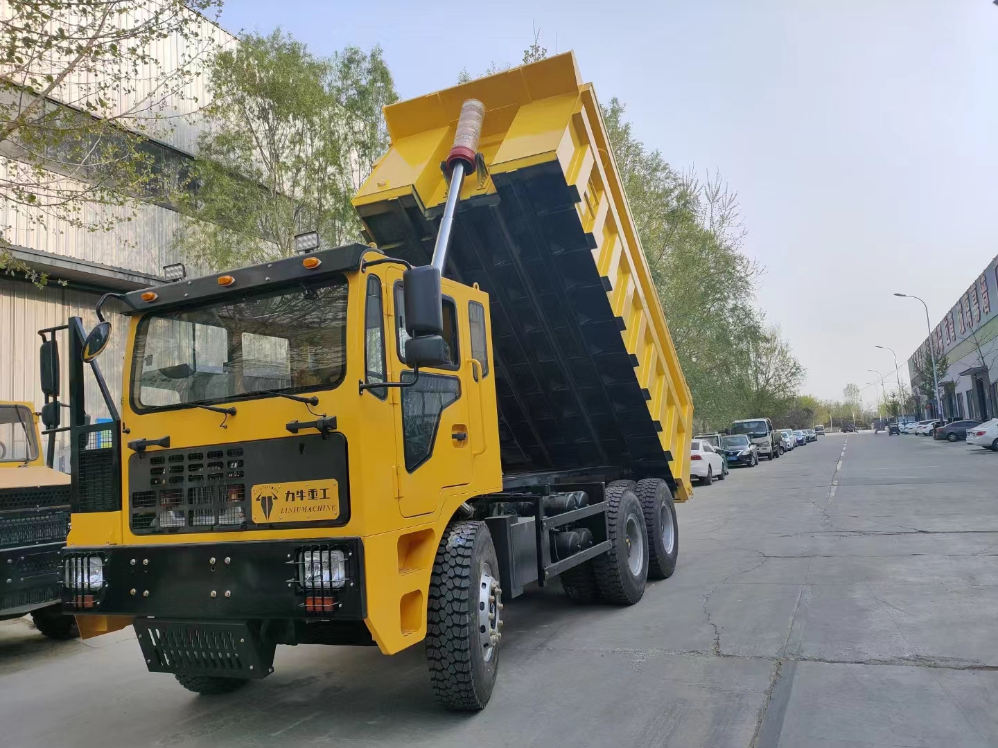 山東力牛重工帶礦安證礦車3-35噸礦山車后驅(qū)四驅(qū)